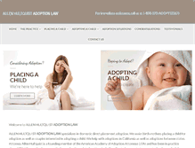 Tablet Screenshot of adoptingincalifornia.com
